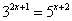 3^(2x+1) = 5^(x+2)