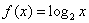 f(x) = LOGbase2(x)